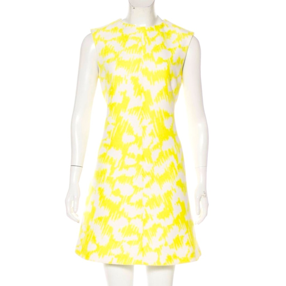 BALENCIAGA Printed Mini Sheath Dress Sz 8 FR40
